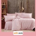 Pamuk Saten Nevresim Takımı Pembe